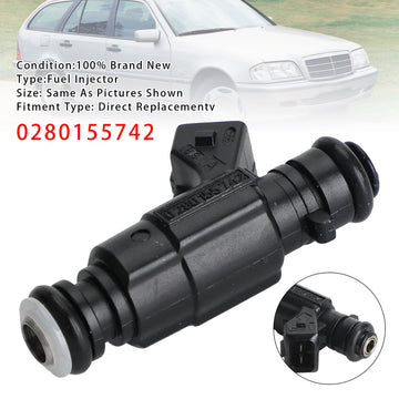 1Pcs Fuel Injector For Mercedes E320 ML320 C280 CLK320 2.8 3.2 V6 0280155742 - 0