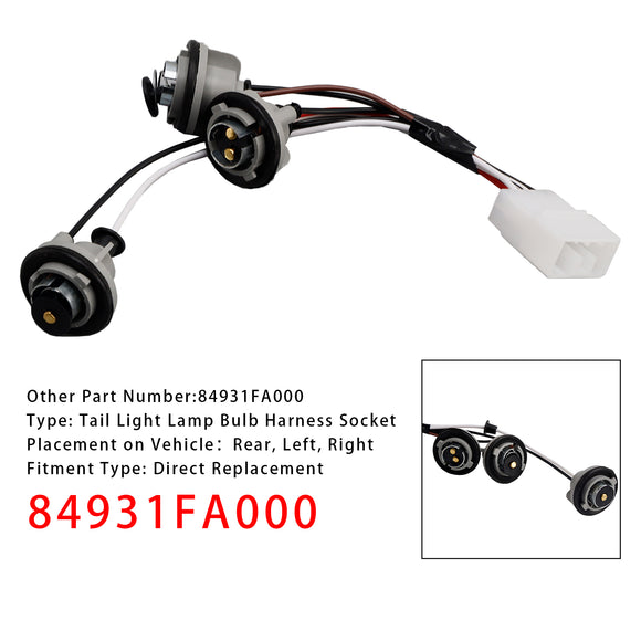 Takavalon lampun lampun johtosarjan kanta 84931FA000 Impreza 1993-2001
