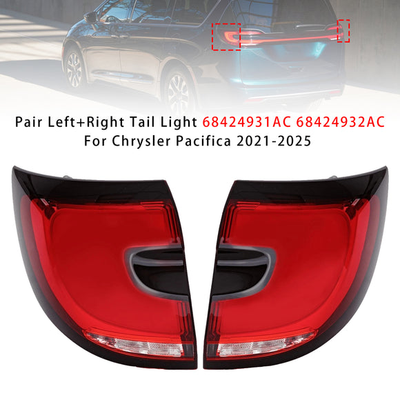 Paar Links + Rechts Achterlicht 68424931AC 68424932AC Voor Chrysler Pacifica 2021-2025