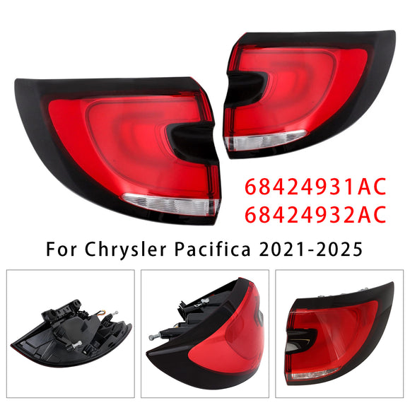 Paar Links + Rechts Achterlicht 68424931AC 68424932AC Voor Chrysler Pacifica 2021-2025