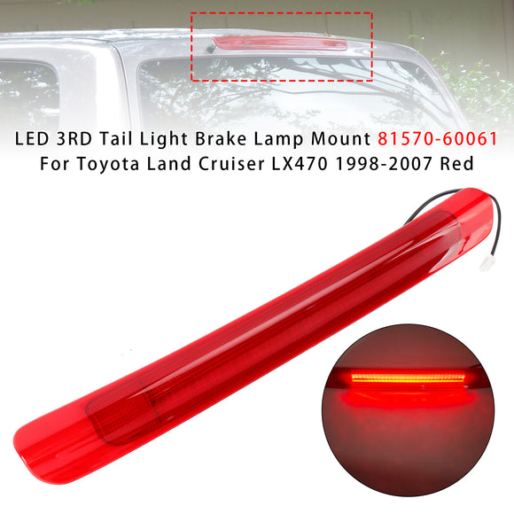 LED 3RD takavalon jarruvalo Toyota Land Cruiser LX470 1998-2007 punainen