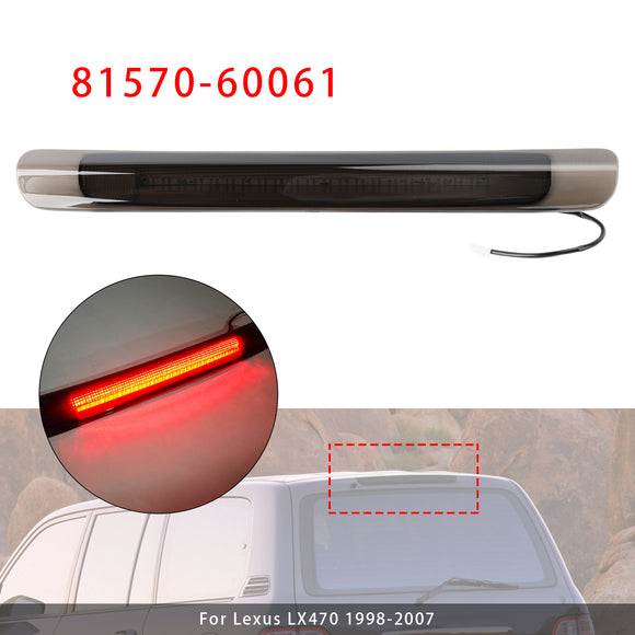 LED 3RD Tail Light Brake Lamp For Toyota Land Cruiser LX470 1998-2007 Black