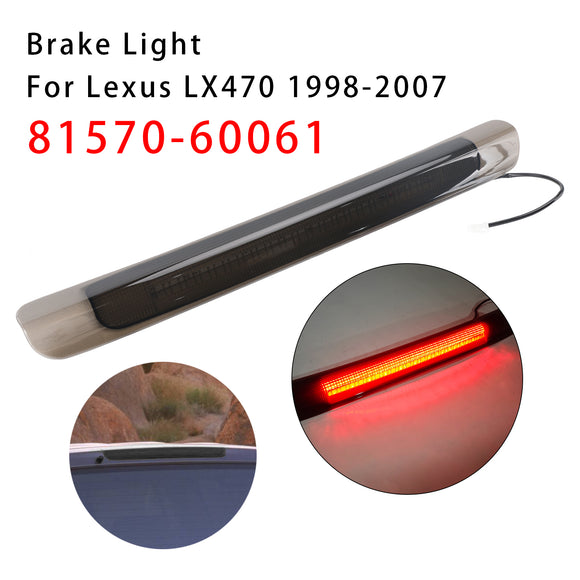 LED 3RD Tail Light Brake Lamp For Toyota Land Cruiser LX470 1998-2007 Black