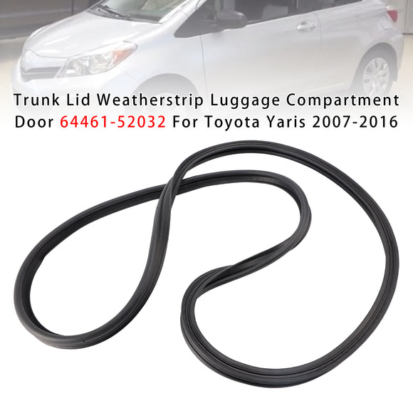 Trunk Lid Weatherstrip Luggage Compartment Door 64461-52032 For Toyota Yaris 4 Cyl 1.5L 2007-2016