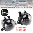 Pair Front Fog Light Lamp For Volvo C40 S90 V90 XC40 2017-2024 32365034-2