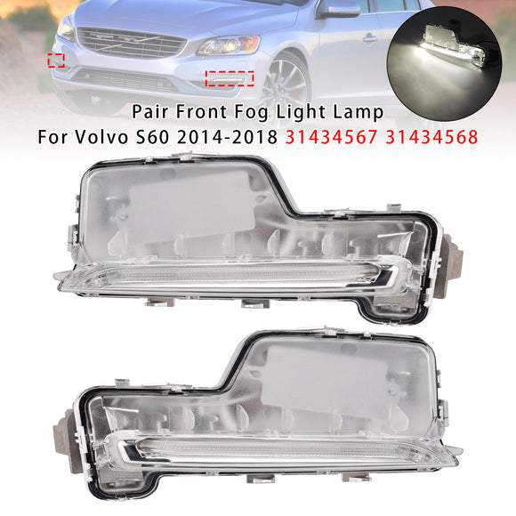 Par de luces antiniebla delanteras para Volvo S60 2014-2018 31434567 31434568