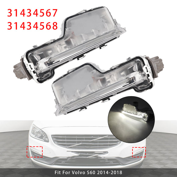 Par de luces antiniebla delanteras para Volvo S60 2014-2018 31434567 31434568