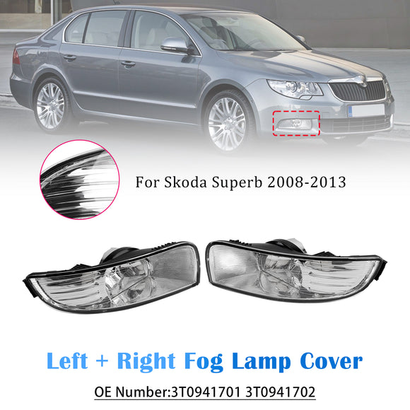 Linke + rechte Nebelscheinwerferabdeckung 3T0941701 3T0941702 für Skoda Superb 2008–2013