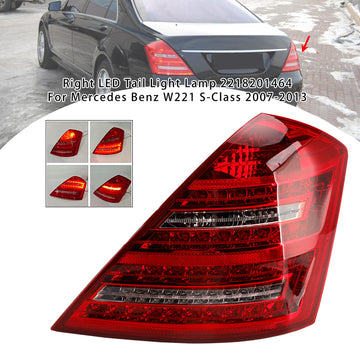 Right LED Tail Light Lamp 2218201464 For Mercedes Benz W221 S-Class 2007-2013 - 0