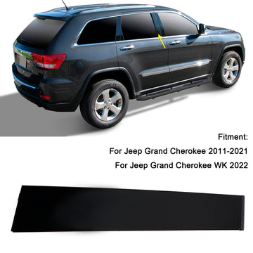 Right Rear Door Pillar Window Trim Applique B 57010446 For Jeep Cherokee 2011-2021 - 0
