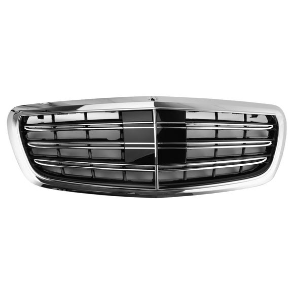 Korisarja etu- ja takapuskuriin Mercedes S-sarjasta W222 Vuosien 2018–2021 kasvojenkohotuspäivitys AMG-tyyliin