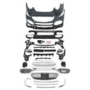 Kit de carrocería delantero y trasero compatible con Mercedes Benz Clase S W223 Rejuvenecimiento facial estilo Maybach 2021-2022-1