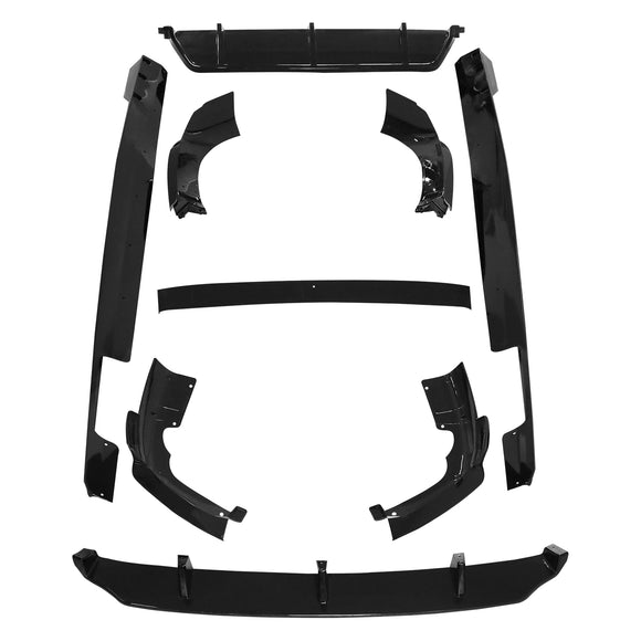 Gloss Black Front Lip Rear Diffuser Side Skirts Body Kit Fit BMW X6 G06 M Sport 2019-2026