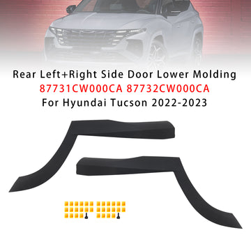 Rear Left+Right Side Door Lower Molding For Hyundai Tucson 2022-2025 - 0