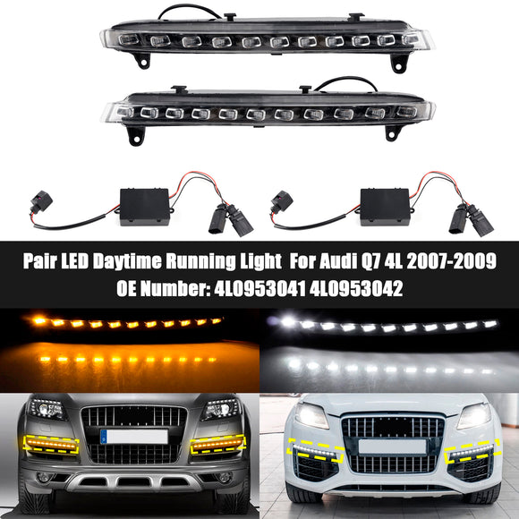Paar Led-dagrijverlichting 4L0953041 4L0953042 Voor Audi Q7 4L 2007-2009