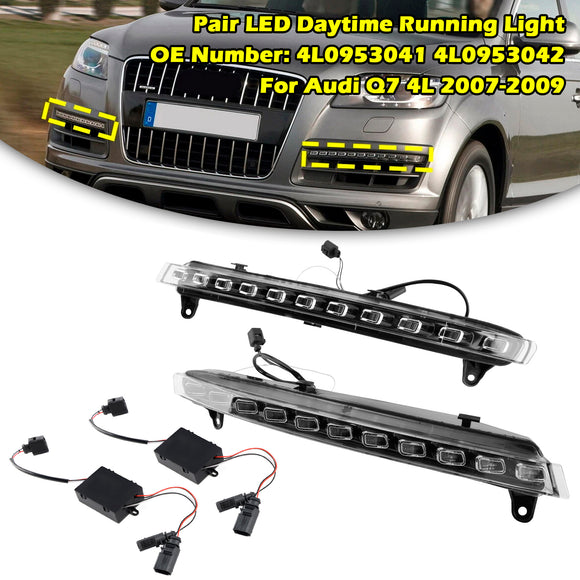 Paar Led-dagrijverlichting 4L0953041 4L0953042 Voor Audi Q7 4L 2007-2009