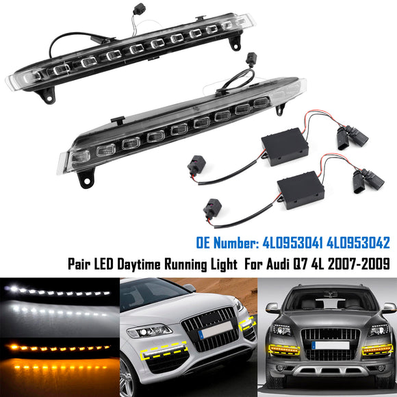 Paar Led-dagrijverlichting 4L0953041 4L0953042 Voor Audi Q7 4L 2007-2009