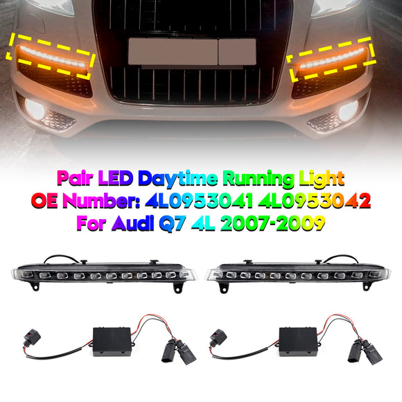Paar Led-dagrijverlichting 4L0953041 4L0953042 Voor Audi Q7 4L 2007-2009