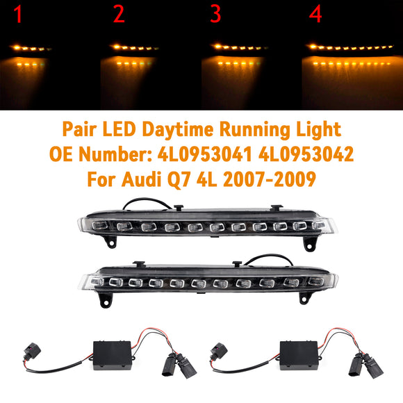 Paar Led-dagrijverlichting 4L0953041 4L0953042 Voor Audi Q7 4L 2007-2009
