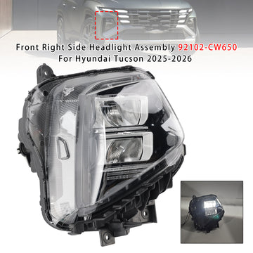 Conjunto de faro delantero derecho para Hyundai Tucson 2025-2026, número de pieza 92102-CW650 92102CW650 - 0