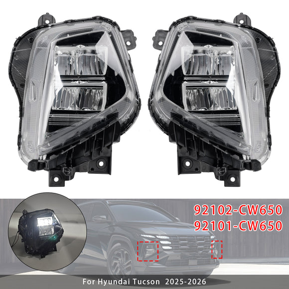 2025-2026 Hyundai Tucson 2PCS Left + Right Headlight Assembly 92102-CW650 92101-CW650