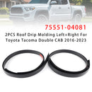 2PCS Dachtropfleiste links + rechts für Toyota Tacoma Double CAB 2016-2023-2
