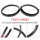 2PCS Dachtropfleiste links + rechts für Toyota Tacoma Double CAB 2016-2023-4