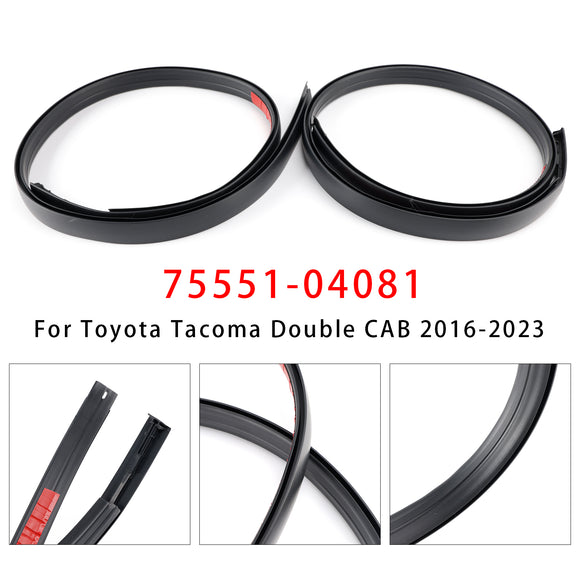 2PCS Dachtropfleiste links + rechts für Toyota Tacoma Double CAB 2016-2023
