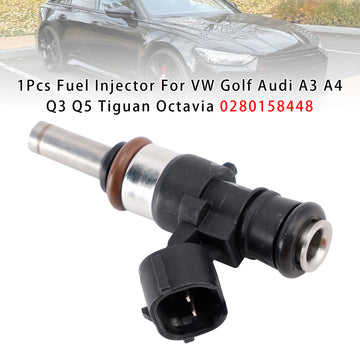 1Pcs Fuel Injector For VW Golf Audi A3 A4 Q3 Q5 Tiguan Octavia 0280158448