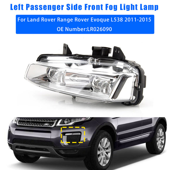 Left Passenger Side Fog Light LR026090 For Range Rover Evoque L538 2011-15