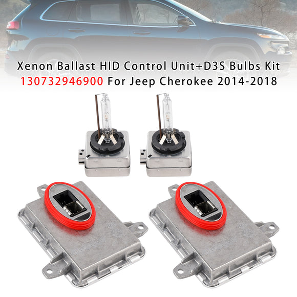 Jeep Cherokee 2014-2018 / Compass 2017-2019 Xenon Ballast HID Control Unit+D3S Bulbs Kit 130732946900 68226783AA L0000D3S