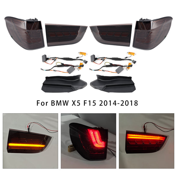 Left+Right LED Tail Light Brake Lamp For BMW X5 F15 2014-2018