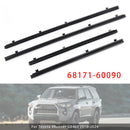 Burletes de cristal para puerta, 4 Uds., 68171-60090, para Toyota 4Runner GX460-4