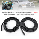 2PCS Weatherstrip Front Door Seal 5131160 For Dodge Ram 1500 2500 3500 2002-2009-2
