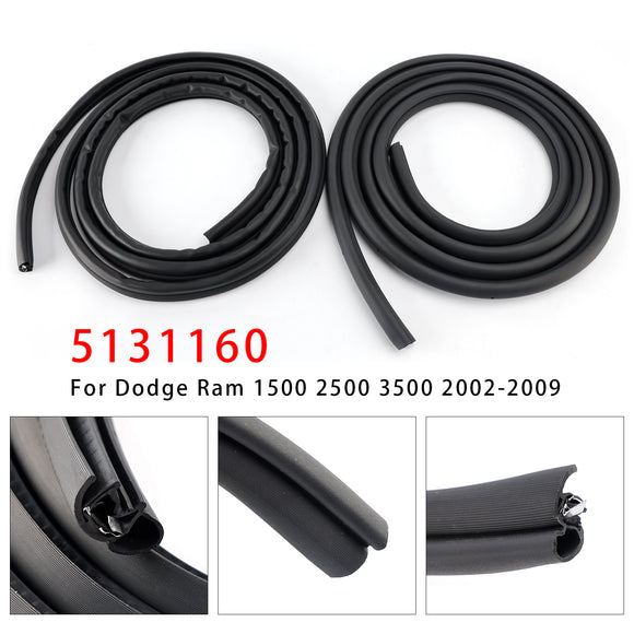 2PCS Weatherstrip Front Door Seal 5131160 For Dodge Ram 1500 2500 3500 2002-2009
