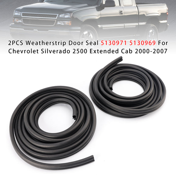 2PCS Dichtungstürdichtung 5130971 5130969 für Chevrolet Silverado/GMC Sierra 1500 2500 2000-2007