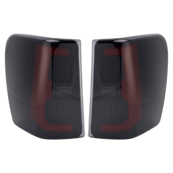 2PCS Smoke Black Brake Tail Lights Tailight 55155139AC 55155138AC For Jeep Grand Cherokee 1999-2004