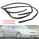 2 STUKS Voordeur Glas Run Kanaal Voor HONDA CIVIC EK4 EK9 2D 3D 1996-2000-3