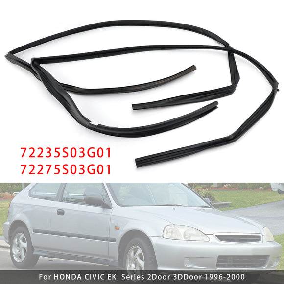 2 STUKS Voordeur Glas Run Kanaal Voor HONDA CIVIC EK4 EK9 2D 3D 1996-2000
