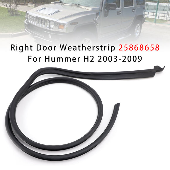 Right Door Weatherstrip 25868658 For Hummer H2 2003-2009
