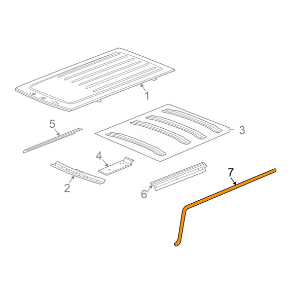 Hummer H2 2003-2009 Left+Right Door Weatherstrip 25868657 25868658
