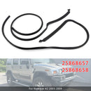 Hummer H2 2003-2009 Left+Right Door Weatherstrip 25868657 25868658-3
