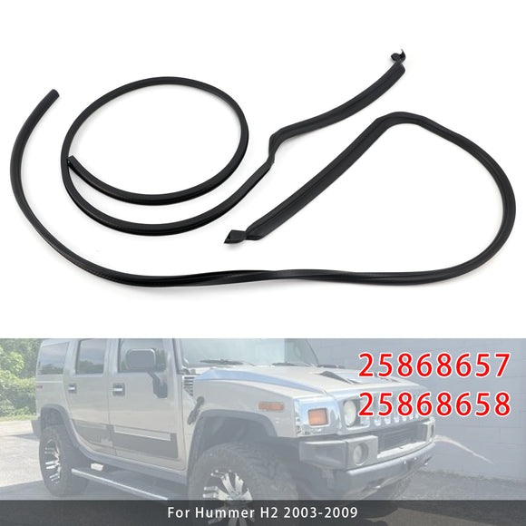Hummer H2 2003-2009 Left+Right Door Weatherstrip 25868657 25868658
