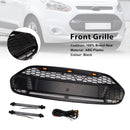 Griglia a nido d'ape nera opaca per paraurti anteriore stile Raptor Ford Transit Connect 2014-2018 con LED-2