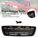 1998–2000 Ford Ranger Honeycomb Raptor Style Grill Frontstoßstange Mattschwarzer Grill mit LED-Licht-1