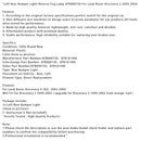 Vasen takapuskurin takasumuvalo Land Rover Discovery 2 2003-2004-16