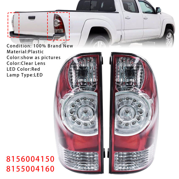 LED Tail Lights Brake Lamp 8156004150 8155004160 For Toyota Tacoma 2005-2015 Red