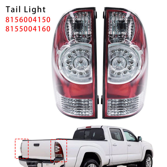 LED Tail Lights Brake Lamp 8156004150 8155004160 For Toyota Tacoma 2005-2015 Red