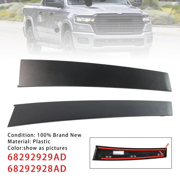 B Pillar Modling Trim Front 68292929AD+68292928AD For Dodge RAM 1500 2019-2026