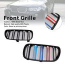 2PCS Gloss Black Front Bumper Grille Grill Fit BMW X3 E83 2007-2010 LCI-4